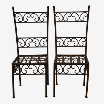 Wrought iron chairs