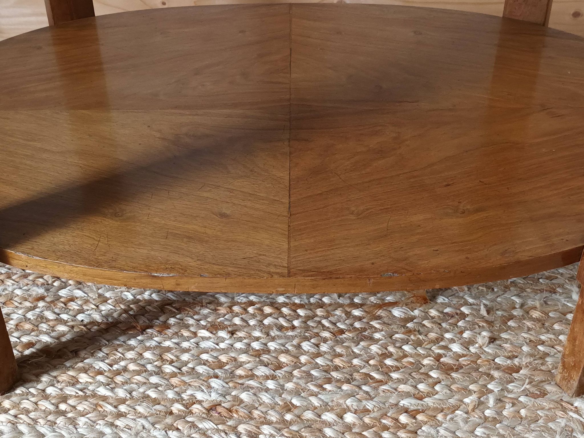 Walnut Art Deco side table 1930