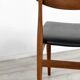 Ensemble de 4 chaises en teck du milieu du siècle. Style vintage moderne/rétro/danois.
