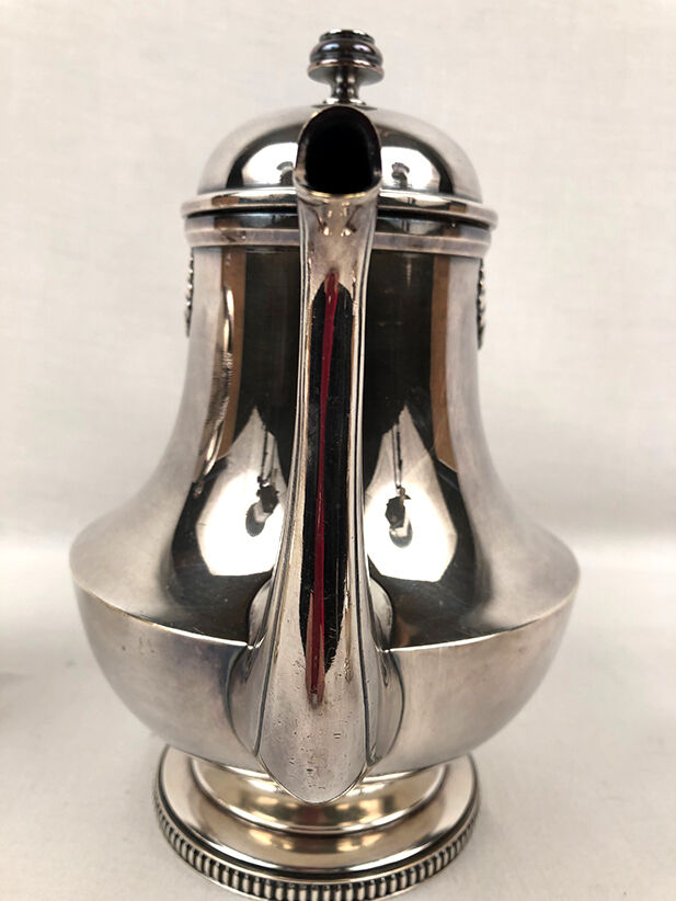 Silver metal coffee service