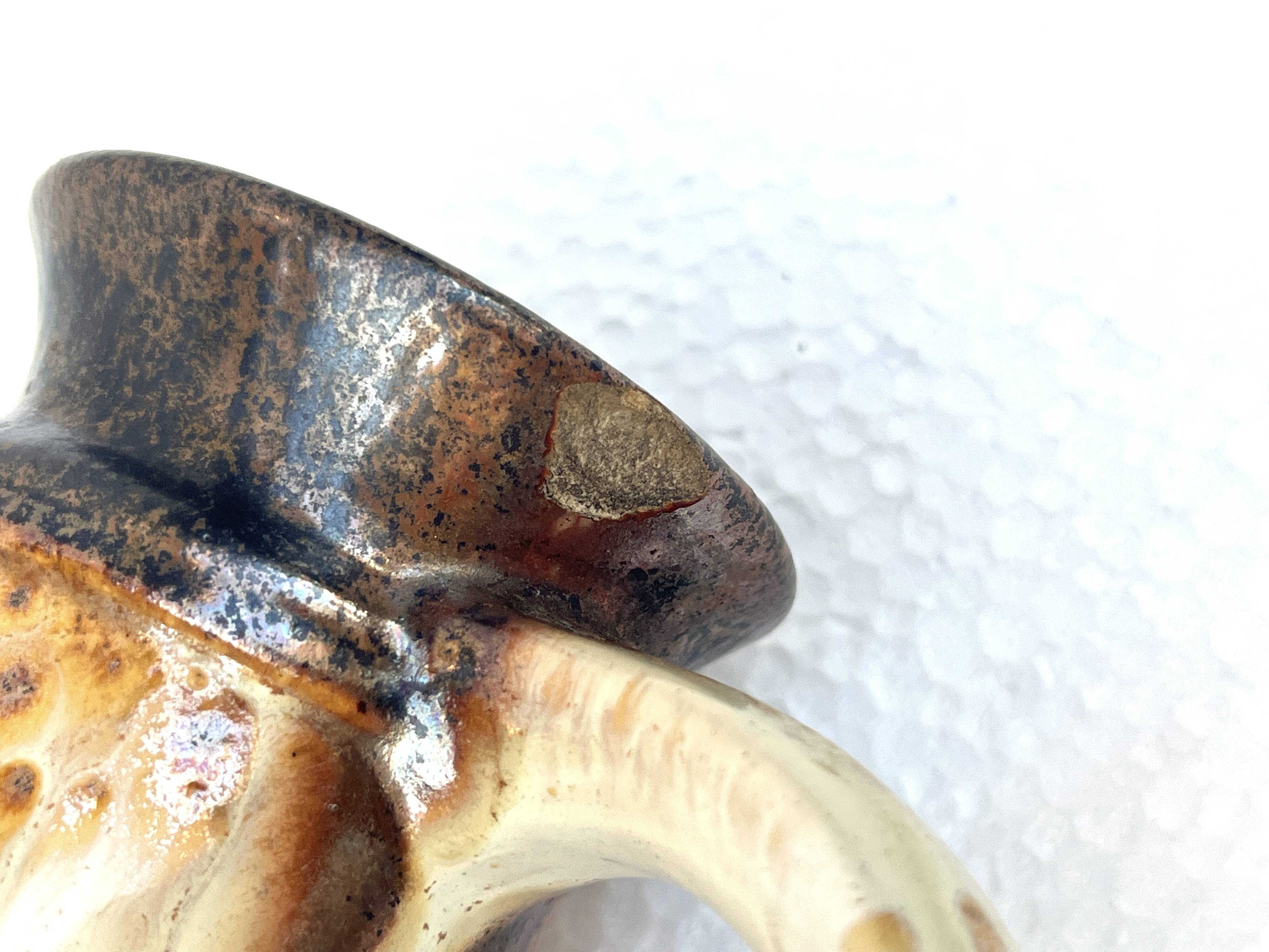 Fat Lava Vase Ceramic Pitcher West Germany 1960s Vintage Scheurich Style