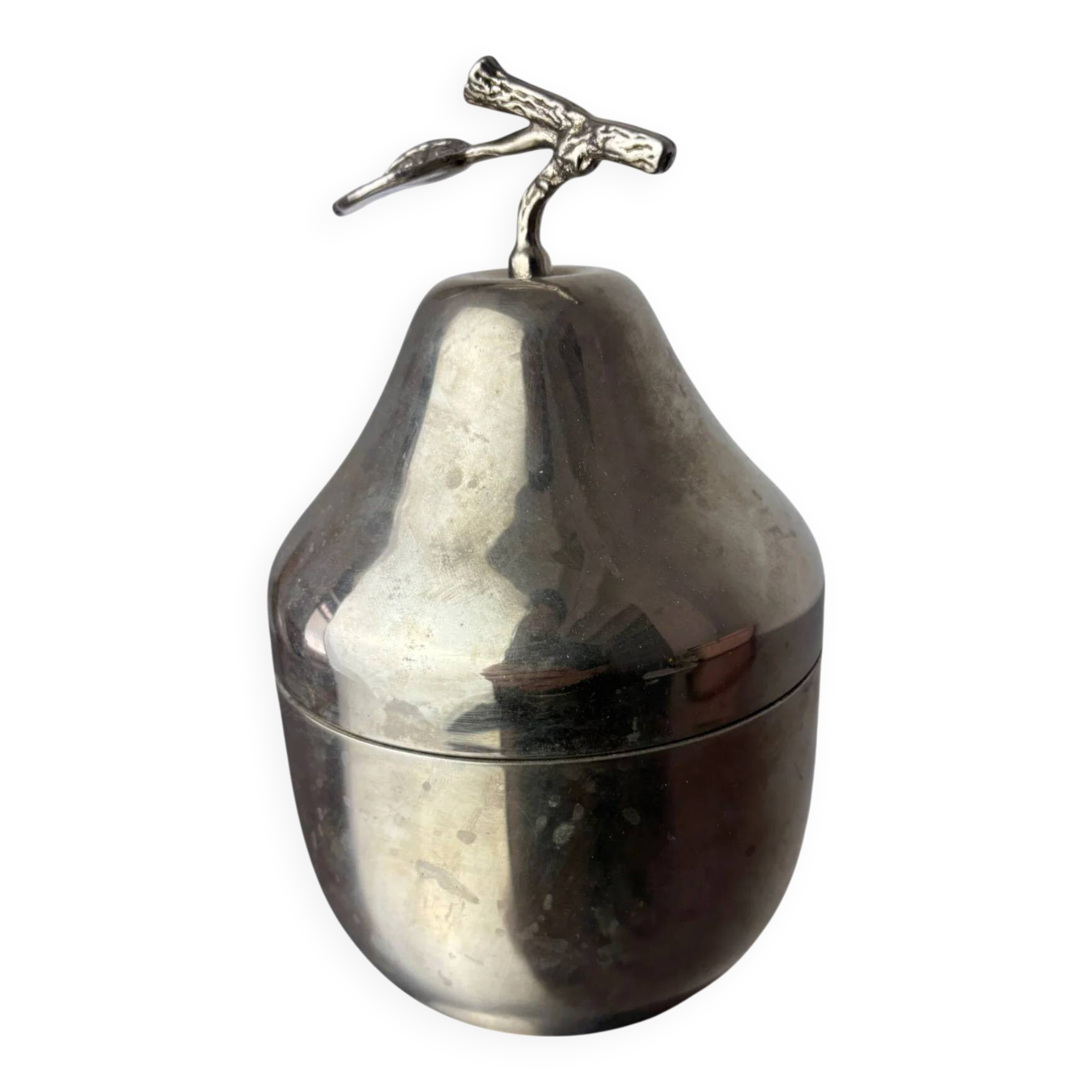 Chromed pear shape ice bucket, Italy, 1970s