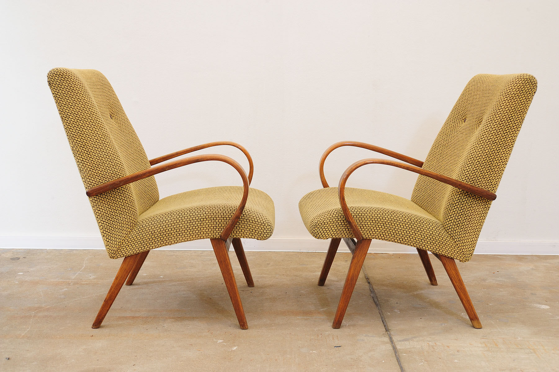 Pair of midcentury armchairs by Jaroslav Šmídek, 1960´s