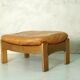 Danish leather ottoman, 1970