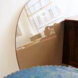 Table bamboo Mc Guire blue lazure