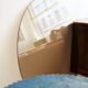 Table bamboo Mc Guire blue lazure