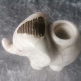 Former pyrogen art deco faience crackthe shape of elephant