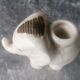 Former pyrogen art deco faience crackthe shape of elephant