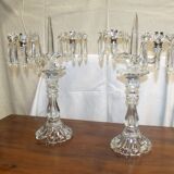 Pair of girandoles chandeliers to pendants