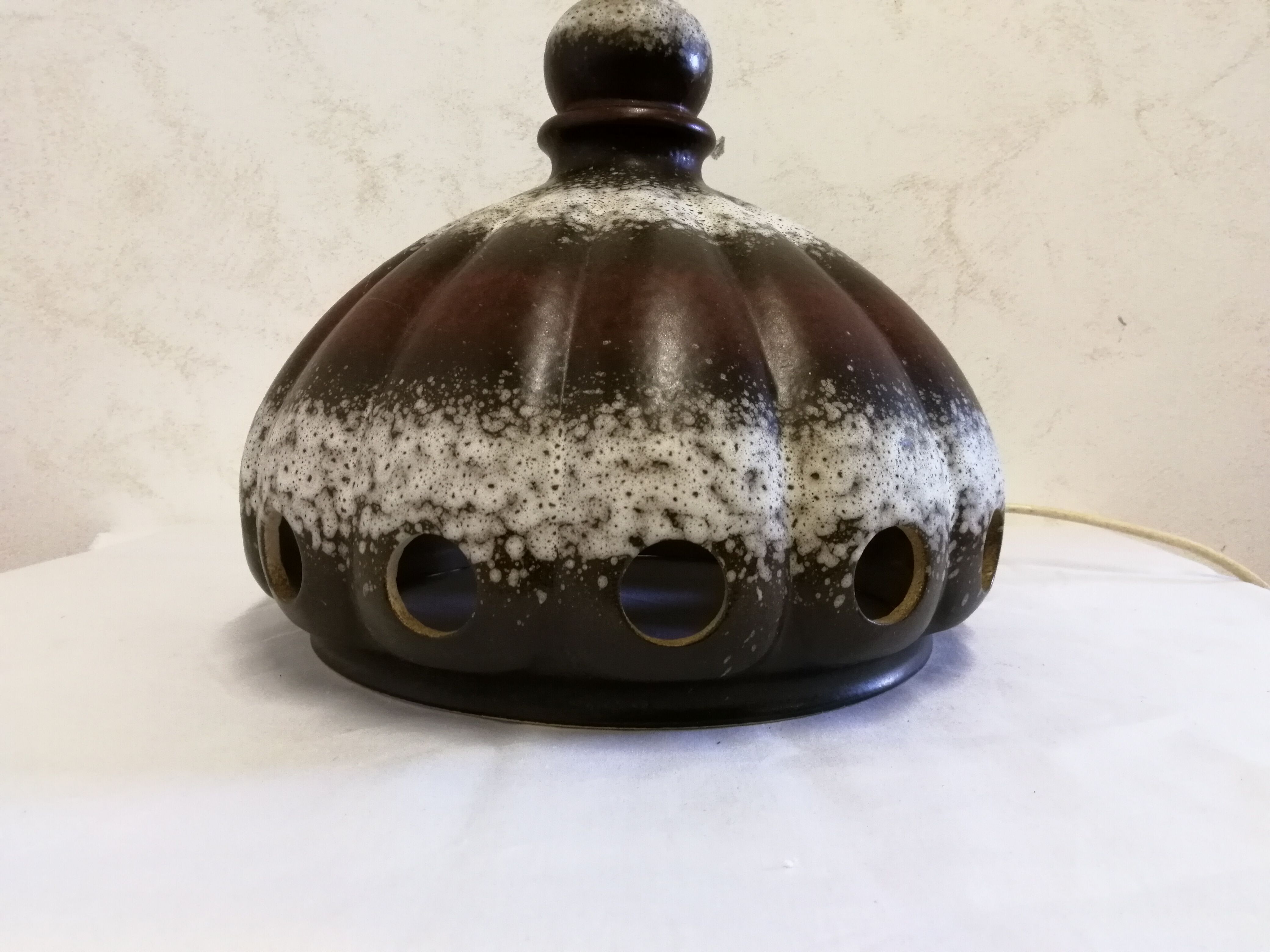 Vintage stoneware lamp base