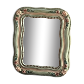 Antique mirror with roses