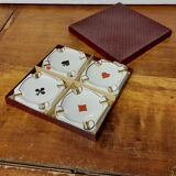 Ashtray porcelain card games