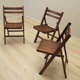 Set of three pine chairs, 1990s, Scandinavian design, manufacture: Denmark