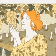 Affiche “Cytises et Digitales”, d’après une lithographie art nouveau