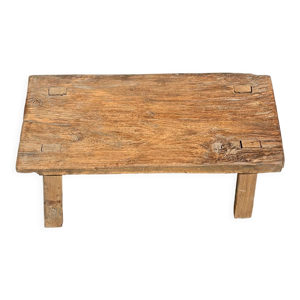 Tabouret en teck ancien