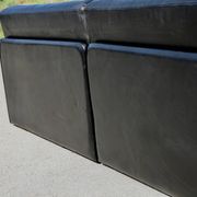 Canapé De Sede DS-76, cuir noir, modulable, Suisse, années 70