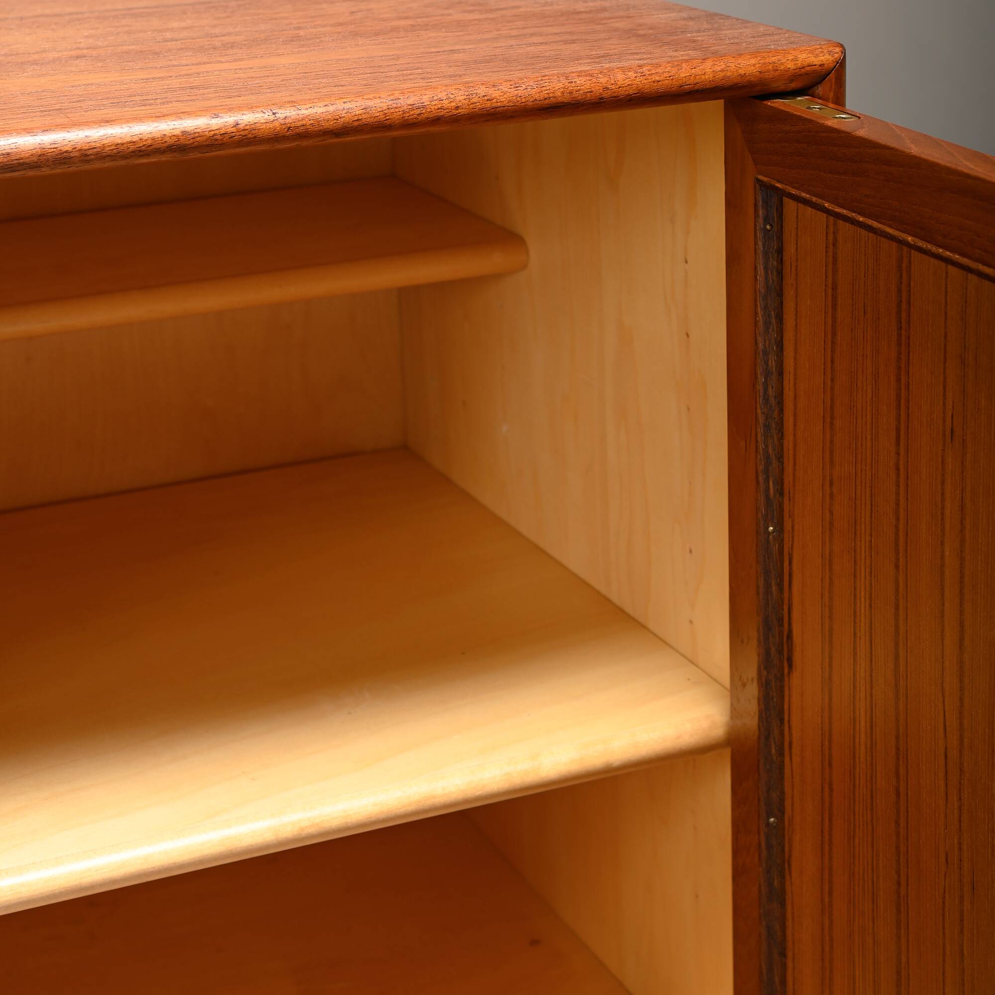 Alf Svensson Norrland Sideboard in Teak and Rattan for Bjästa Möbelfabrik