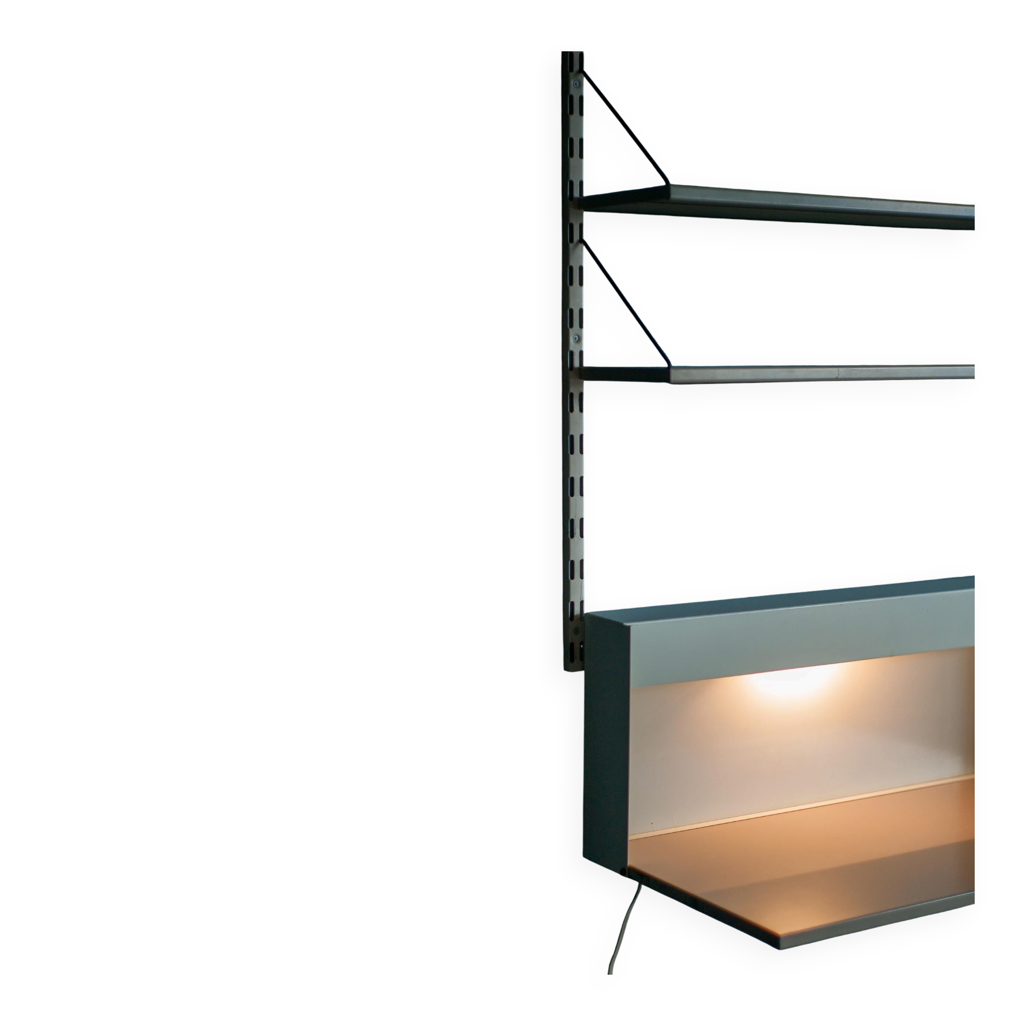 Pilastro Wall Secretary with Integrated Light - Dutch Mid-Century Modern