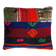 Housse de coussin kilim patchwork turc vintage, 43 x 37 cm