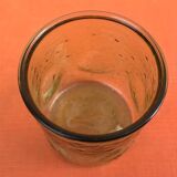 1970s (lot 2) 6 orangeade glasses Bubble and coloured glass