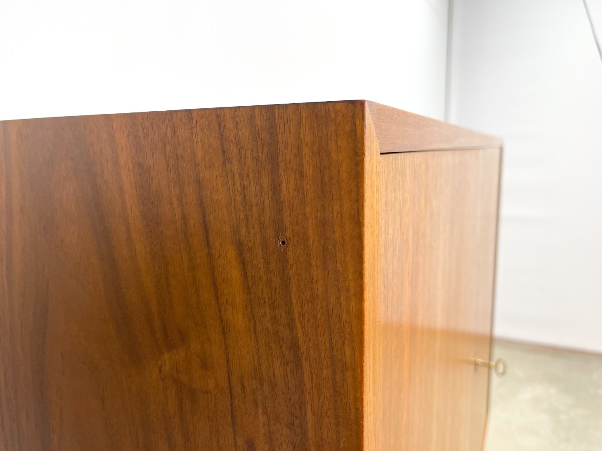 High vintage cabinet with hairpin legs