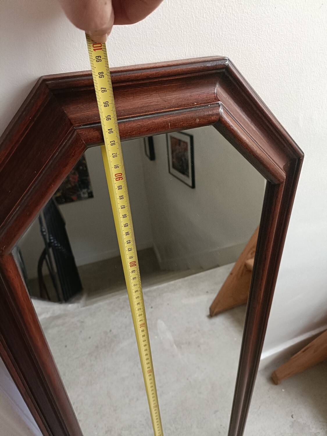 Rectangular vintage mirror