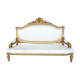Louis XVI-style gilded wooden bass bench