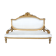 Louis XVI-style gilded wooden bass bench