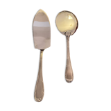 Silver metal cake server