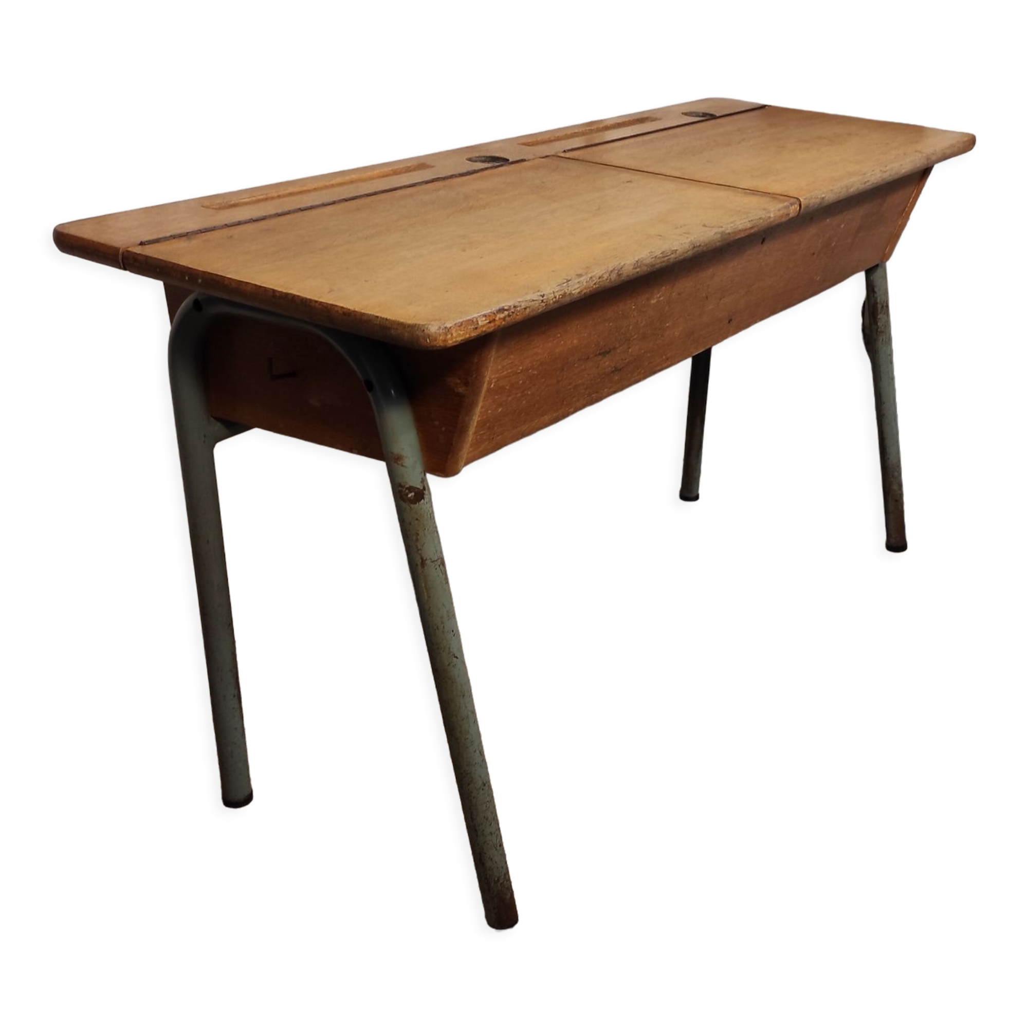School desk table with locker 1960
