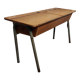 School desk table with locker 1960