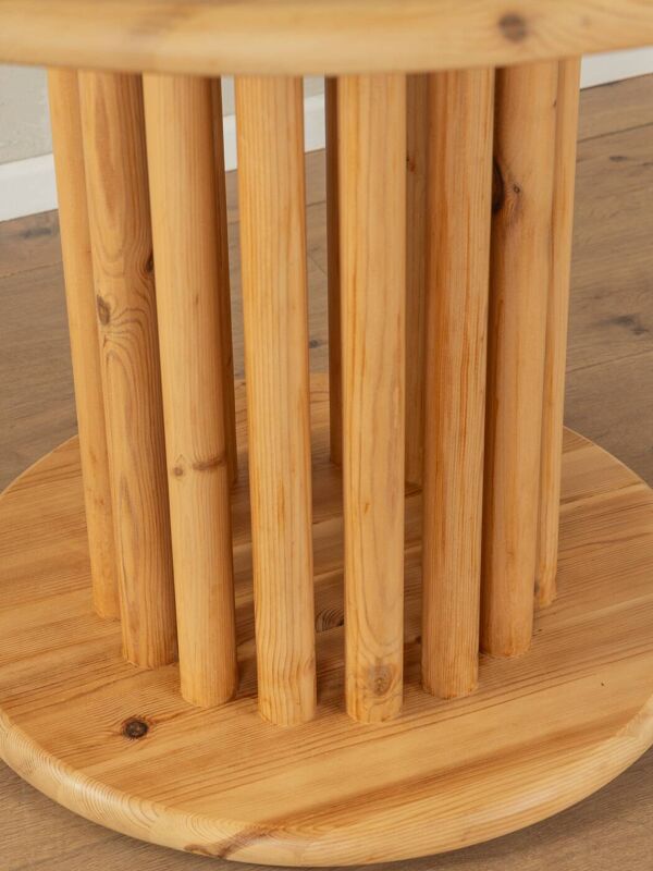 Table de salle à manger extensible des années 80 avec pieds en bois
