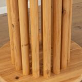 80s extendable Dining Table with wooden struts