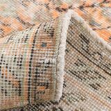 7x10 Pumpink Orange Large Vintage Rug 204x296Cm