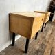Paire de tables de nuit, chevets vintage