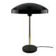 Rare black and gold UFO table lamp by Louis Kalff for Philips.