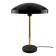 Rare black and gold UFO table lamp by Louis Kalff for Philips.