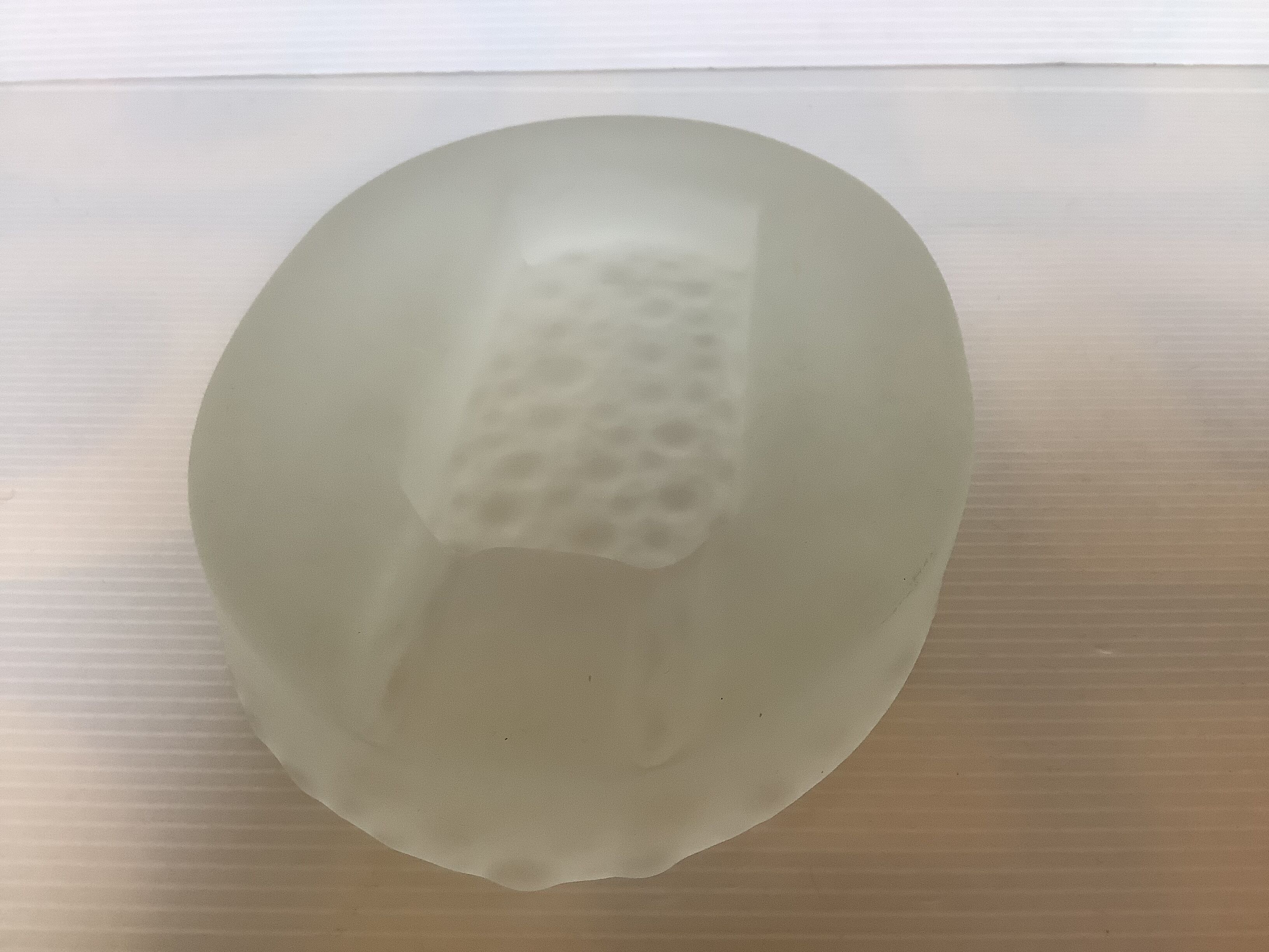 Frosted glass ashtray tray