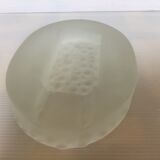 Empty pocket ashtray frosted glass