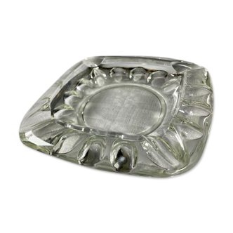 Square glass ashtray