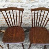 mismatched bistro chairs