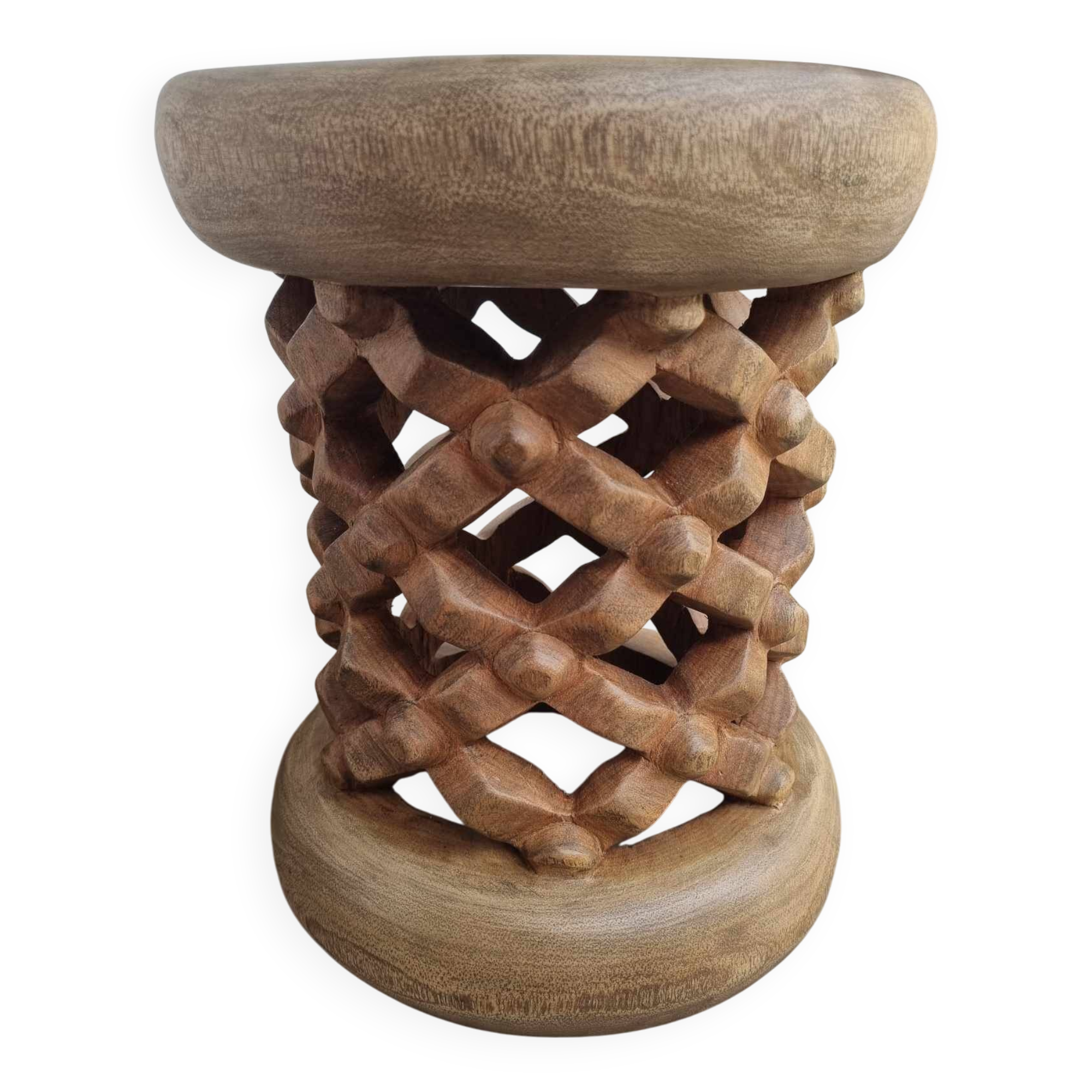 African Bamiléké Stool 30cm in Diameter