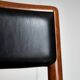 Set of Italian Leather Glossy Finish Chairs