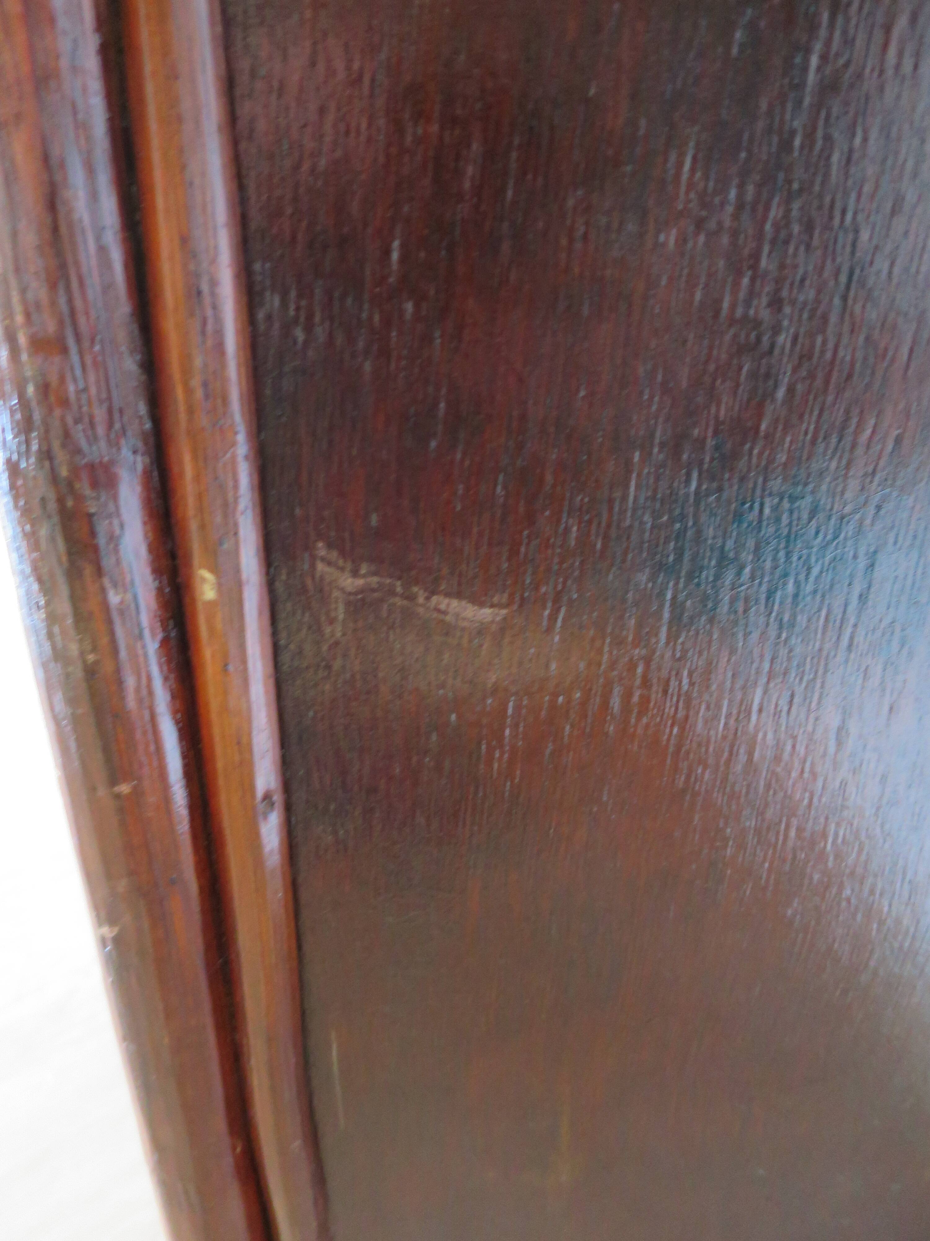 Support buffet bibus woven rattan 2 doors in caning - vintage 60s/70s