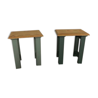 Pair of vintage bedside or side tables