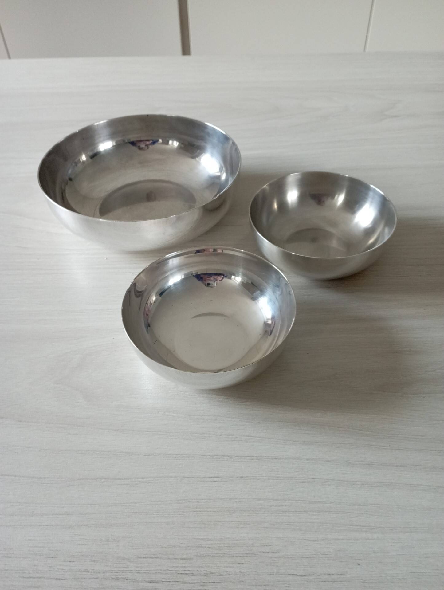 Set of 3 Christofle silver metal cups