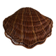 Empty corrugated shell pocket in wicker basket makers