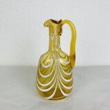 Vintage Italian style amber glass carafe