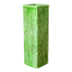 Incised ceramic vase with a square section