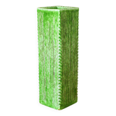 Incised ceramic vase with a square section